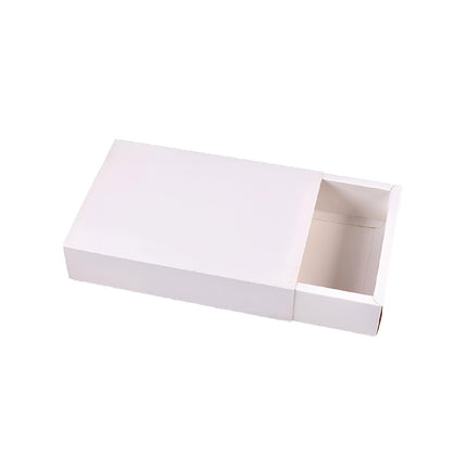 25X White Kraft Paper Drawer Jewelry Package Necklace Bracelet Gift Package box - Aimall