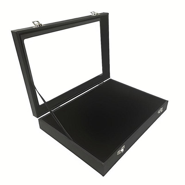 Dustproof Storage Box Jewellery Organizer Brooch Badge Display Case Collection