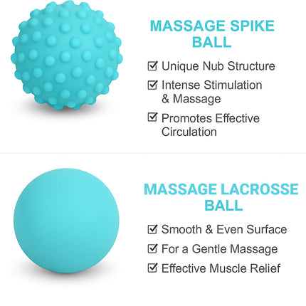 3pcs Foot Massage Roller Set for Muscle Relaxation and Arch Support Fitness Tool