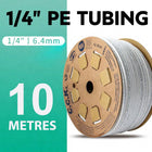Quarter Inch PE Water Filter Tubing 10 Metre Roll Food Grade