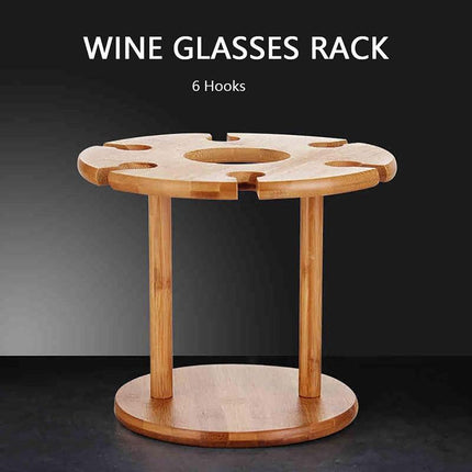 Wine Glass Holder Inverted Hanging Rack Tall Stemware Drainer Storage Stand