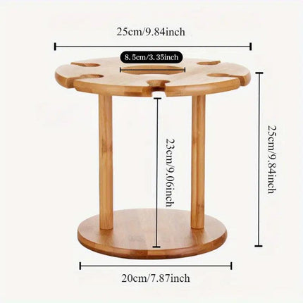 Wine Glass Holder Inverted Hanging Rack Tall Stemware Drainer Storage Stand