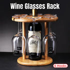 Wine Glass Holder Inverted Hanging Rack Tall Stemware Drainer Storage Stand