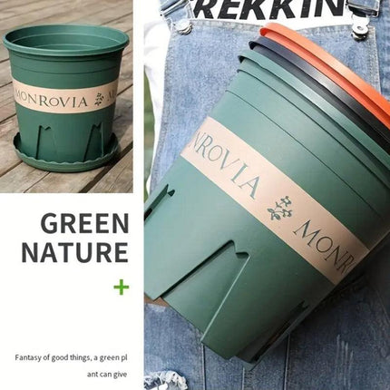 10pcs Plastic Flower Pots for Growing Plants Durable Garden Pots for Gardening