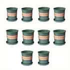 10pcs Plastic Flower Pots for Growing Plants Durable Garden Pots for Gardening