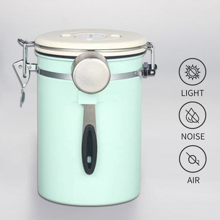 1.5L or 1.8L 304 Stainless Steel Airtight Jar with Vent Valve For Coffee Bean Tea