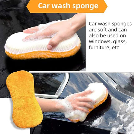 9PCS Car Cleaning Kit Microfiber Towel Wax Sponge Wheel Brush Gloves Set Use