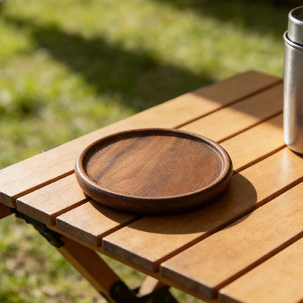 4Pcs Wooden Creative Heat Resistant Coaster Set Table Mat For Coffee Tea Desk