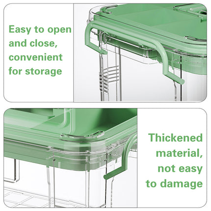 Medicine Storage Box Transparent Multi Layer First Aid 2 Sizes 2 Colours