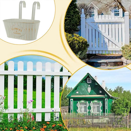Hanging Planters for Indoor Outdoor Double Hook Wall Bracket Flower Pots Metal