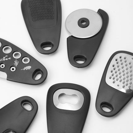 6 Pcs Kitchen Gadget Set Space-Saving Stackable 430 Stainless Steel