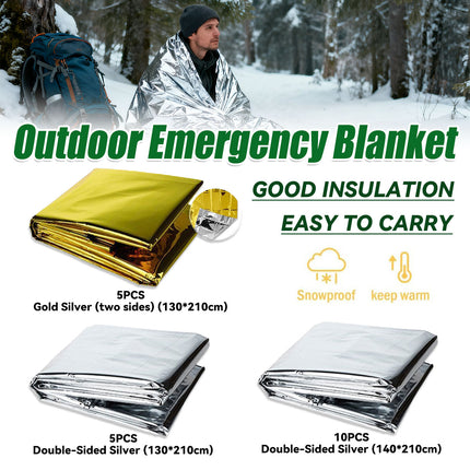 Outdoor Emergency Blanket Heat Preservation for Outdoor First Aid Camping Hiking