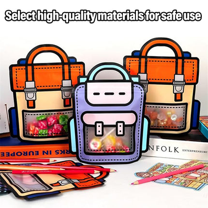 50pcs Portable Gift Bags Toy Snack Packing Bags Small Clear Storage Pouch