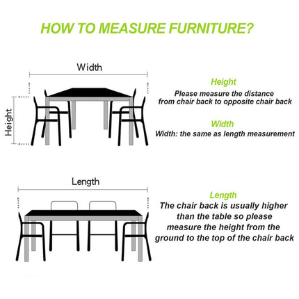 Outdoor Garden Patio Furniture Cover Waterproof UV Resistant Dustproof Durable