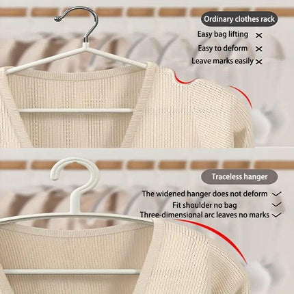 10PCS Plastic Half Round Non Slip Hangers Non Marking Drying Racks Home Use