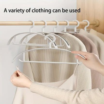 10PCS Plastic Half Round Non Slip Hangers Non Marking Drying Racks Home Use