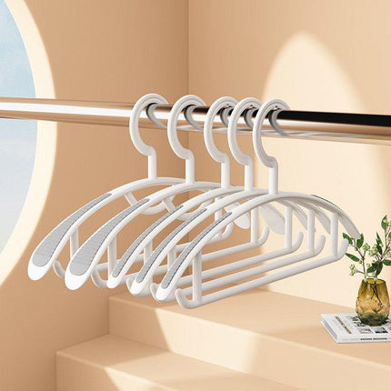 10PCS Plastic Half Round Non Slip Hangers Non Marking Drying Racks Home Use