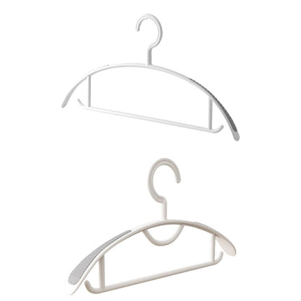 10PCS Plastic Half Round Non Slip Hangers Non Marking Drying Racks Home Use