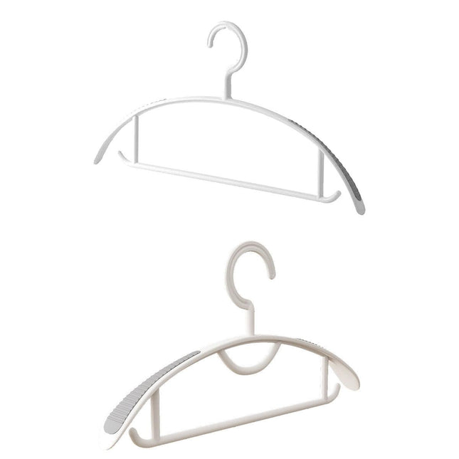 10PCS Plastic Half Round Non Slip Hangers Non Marking Drying Racks Home Use