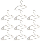 10PCS Plastic Half Round Non Slip Hangers Non Marking Drying Racks Home Use