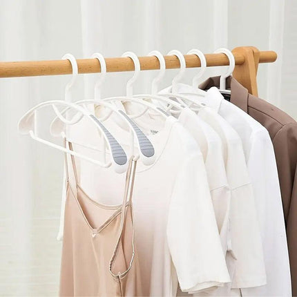 10PCS Plastic Half Round Non Slip Hangers Non Marking Drying Racks Home Use