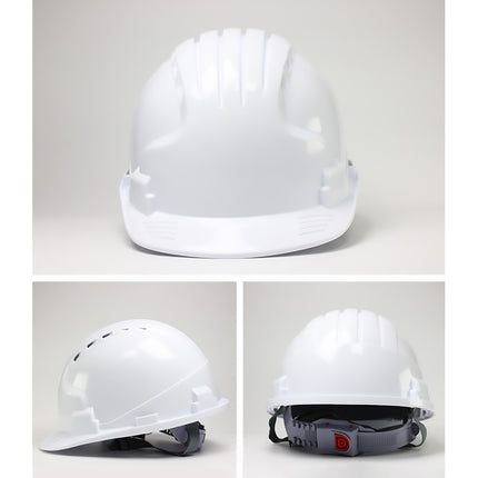 Safety Helmet Hard Hat with Vent Holes Adjustable Shockproof for Construction