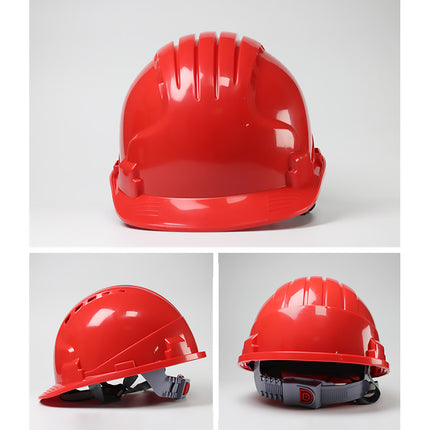 Safety Helmet Hard Hat with Vent Holes Adjustable Shockproof for Construction