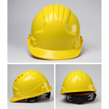 Safety Helmet Hard Hat with Vent Holes Adjustable Shockproof for Construction