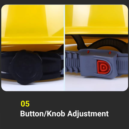 Safety Helmet Hard Hat with Vent Holes Adjustable Shockproof for Construction