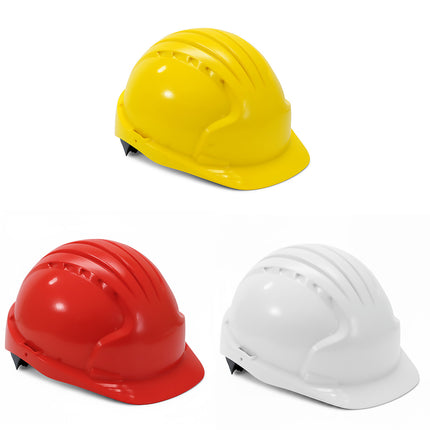 Safety Helmet Hard Hat with Vent Holes Adjustable Shockproof for Construction