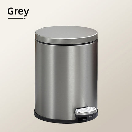 Trash Can Double Layer Foot Pedal Design with Lid Household Bin Kitchen Bathroom