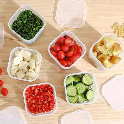 Crisper Refrigerator Storage Box Plastic Sealed Food Compartment Organizer Set