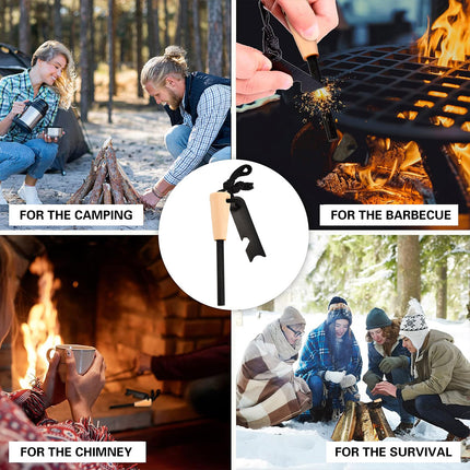 2PCS Outdoor Fire Starter Sticks High Quality Waterproof Emergency for Camping