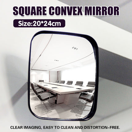Square Convex Mirror Safety Mirror Blind Spot Mirror High-Quality School Office