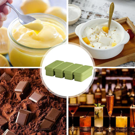 Silicone Ice Cube Moulds with Lid Bar Ice Compartment Home Ice Box for Drinks