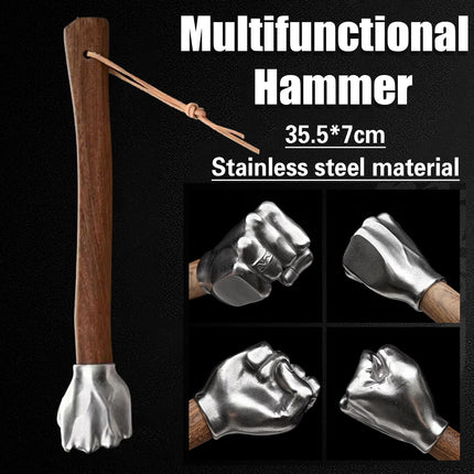 Stainless Steel Multi Functional Fist Hammer Durable Emergency for Car Home Use