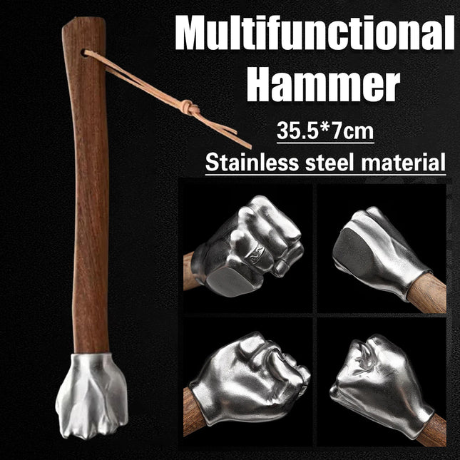 Stainless Steel Multi Functional Fist Hammer Durable Emergency for Car Home Use