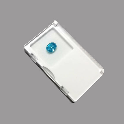 2PCS Acrylic Flip Top Transparent Square Storage Box For Loose Diamonds Gemstones
