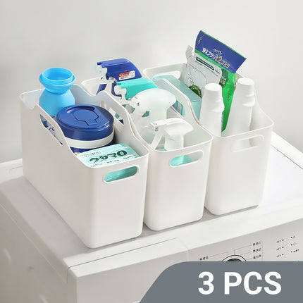 Storage Box 3PCS Portable Kitchen Cabinet Basket Multifunctional Organizer Bin