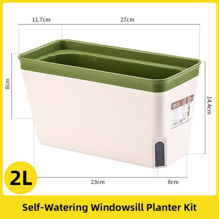 Rectangular Balcony Planter Box Vegetable Flower Pot Garden Planting Container
