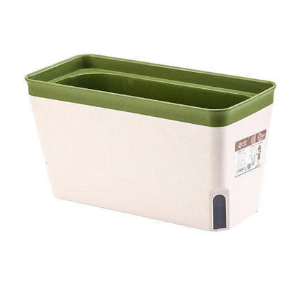 Rectangular Balcony Planter Box Vegetable Flower Pot Garden Planting Container