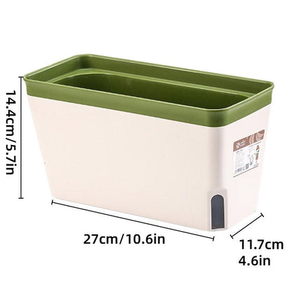 Rectangular Balcony Planter Box Vegetable Flower Pot Garden Planting Container
