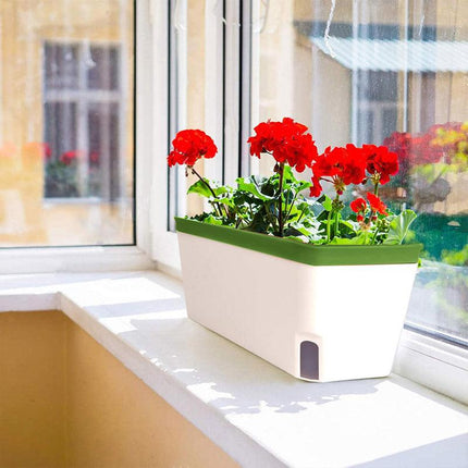 Rectangular Balcony Planter Box Vegetable Flower Pot Garden Planting Container