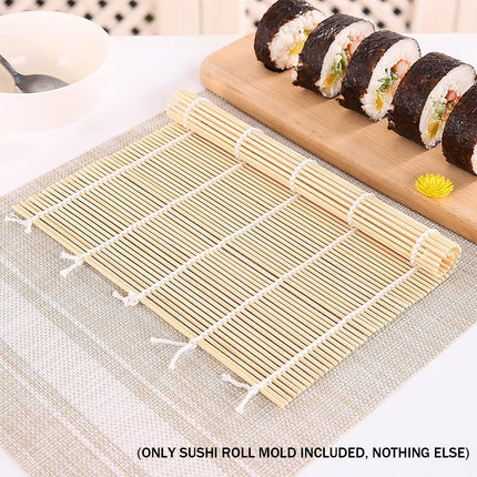 Bamboo Sushi Curtain Rolling Mat Non-Stick for Sushi Making Easy to Clean