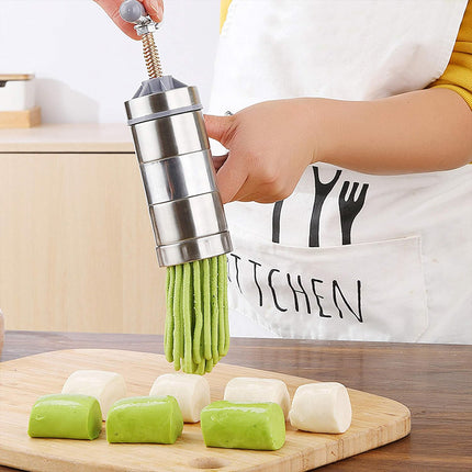 Home Manual Stainless Steel Pasta Maker Hand Crank Noodle Press Durable Easy Clean