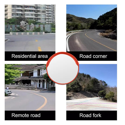 Road Traffic Safety Wide-Angle Mirror 60cm Dome Security Round Mirror Durable