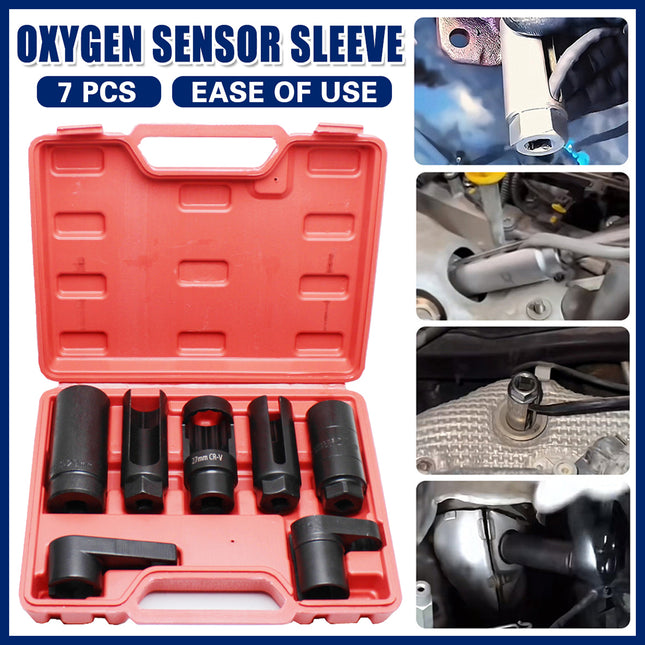 7PCS Car Oxygen Sensor Socket Wrench Remover Installer Pullers Repair Tools Kit