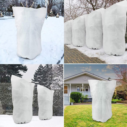 4 Sizes Winter Frost-Proof Non-Woven Plant Cover Reusable Windproof Breathable