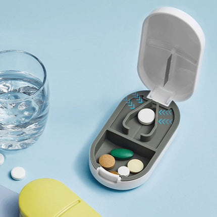 3PCS Tablet Cutter Pill Splitter Portable Medicine Box Pill Organizer Divider