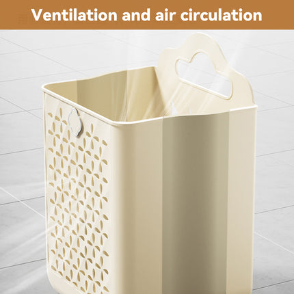 Wall Mounted Foldable Laundry Basket for Bedroom Laundry Room Space Saving